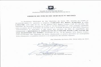 Assinada ordem de serviço para início das obras da UBS