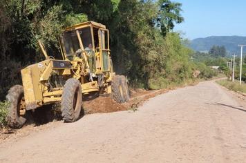 Manutenção na ERS-516
Secretaria de Obras e Infraestrutura realiza segunda manutenção em 15 dias na estrada que liga o município a Santa Maria