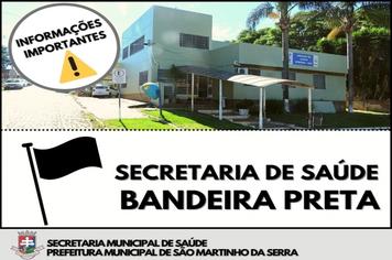 Medidas adotadas pela Secretaria Municipal de Saúde
PROTOCOLO DE BANDEIRA PRETA 
