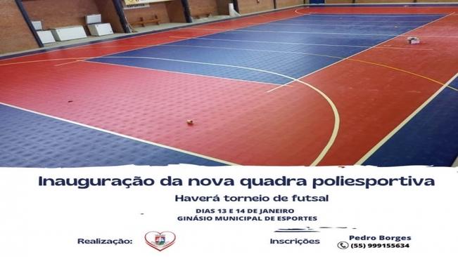 Prefeitura inaugurará nova quadra poliesportiva no Ginásio Municipal de Esportes