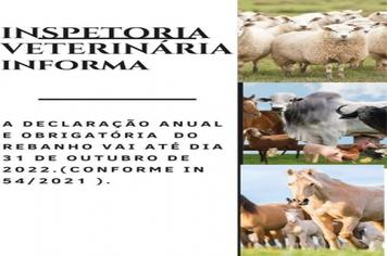 Inspetoria Veterinária informa: