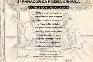 São Martinho da Serra presente no 3º Parador da Poesia Crioula, hoje de noite (15/11) em Bagé!