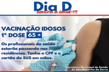 Vacinação dos idosos a partir de 65 anos