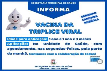 Vacinação Tríplice Viral