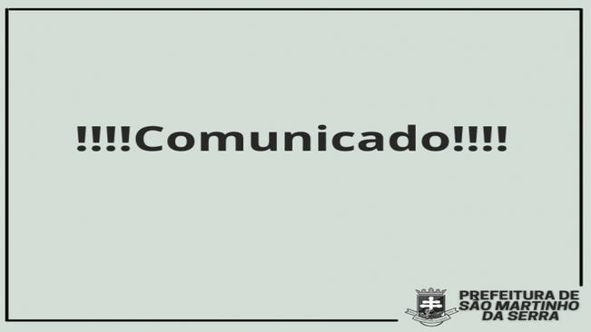 Comunicado!!