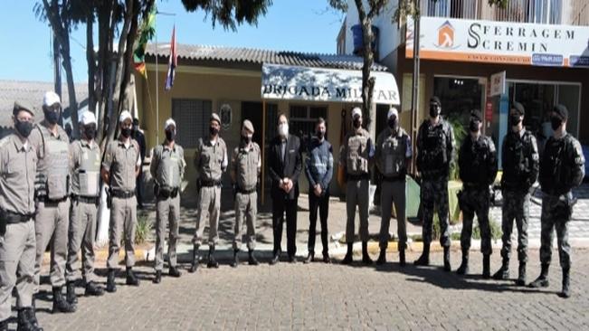 Inauguração da nova sede da Brigada Militar de São Martinho da Serra