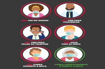 Use a máscara corretamente