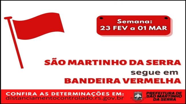 BANDEIRA VERMELHA