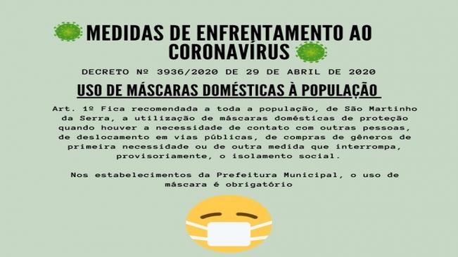 MEDIDAS DE ENFRENTAMENTO DO CORONAVÍRUS