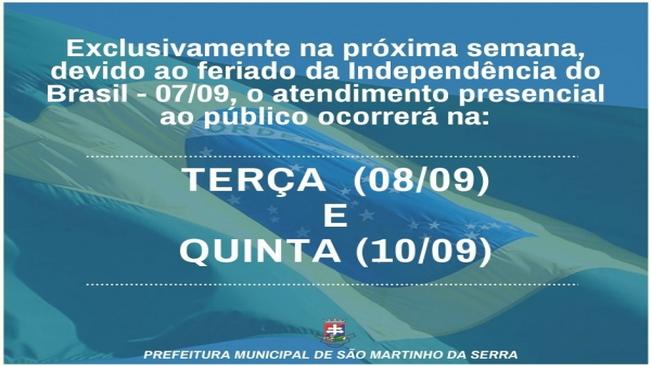 ATENDIMENTO PRESENCIAL AO PÚBLICO