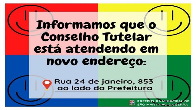 Conselho Tutelar - Novo endereço