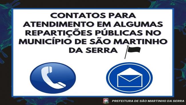 CONTATOS PARA ATENDIMENTO