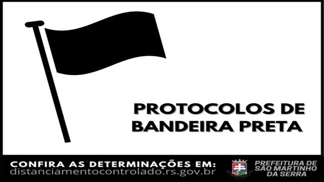 BANDEIRA PRETA
ATENÇÃO: