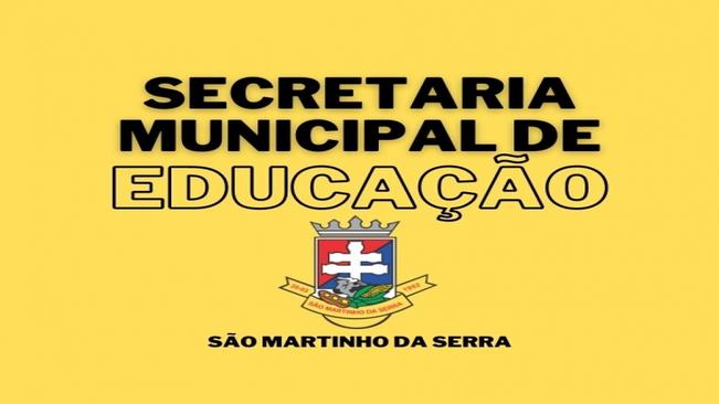 Projeto “Amigos da Educação Martinhense”
Promovido pela Secretaria Municipal de Educação de São Martinho da Serra-RS/Gestão 2021-2024